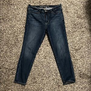 American Eagle Outfitters Blue Skinny Jeans with Stretch